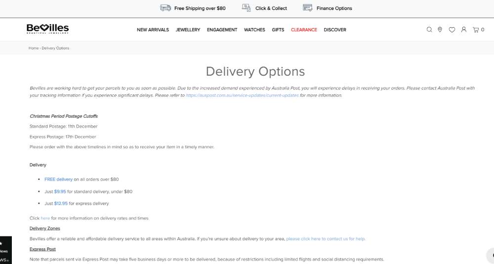 Bevilles shipping